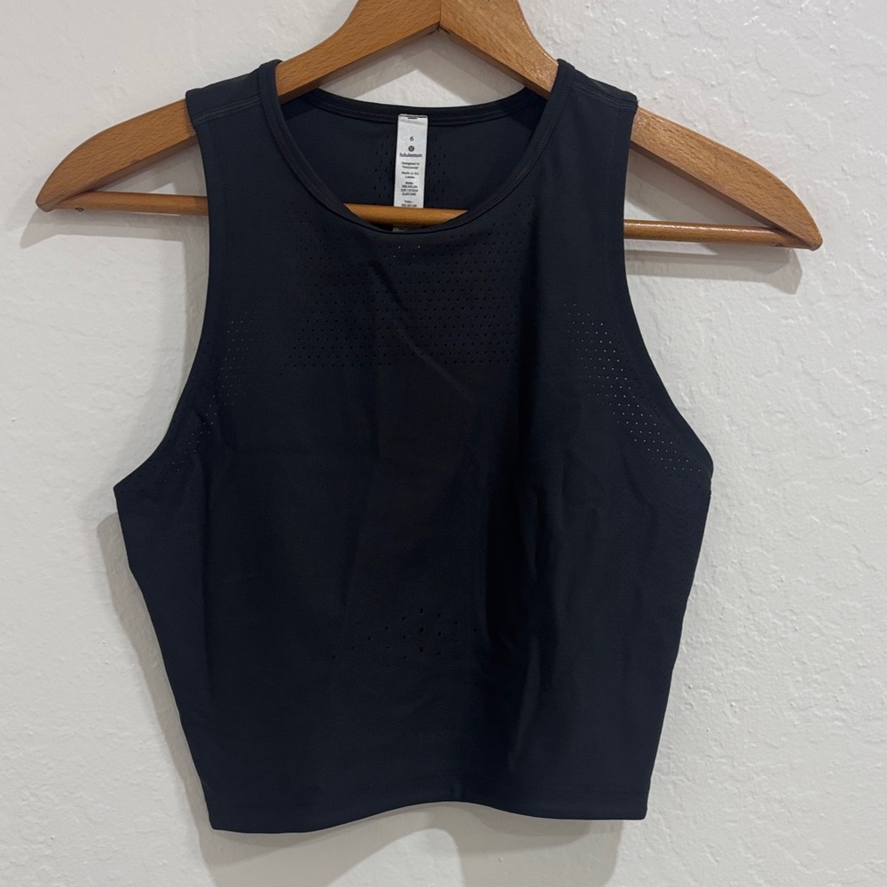 lululemon athletica Charcoal Grey Crop Top 6